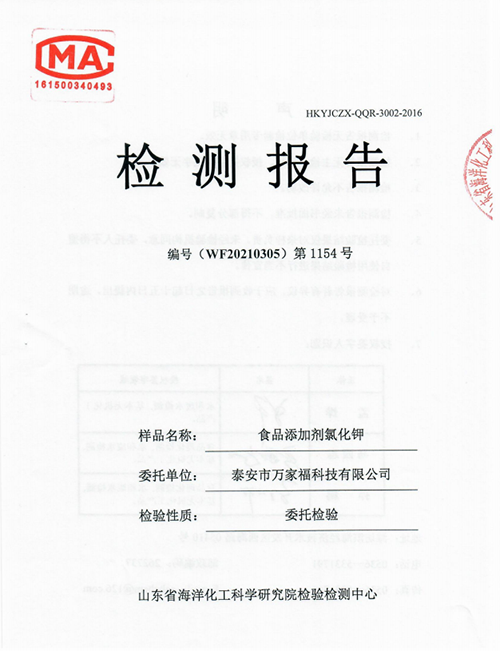 檢測報告